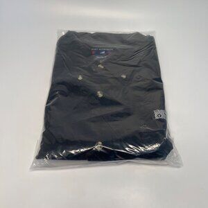 NIB Port Authority Men's EMTEC Cotton Black Long Sleeve Button Up Shirt Size XL